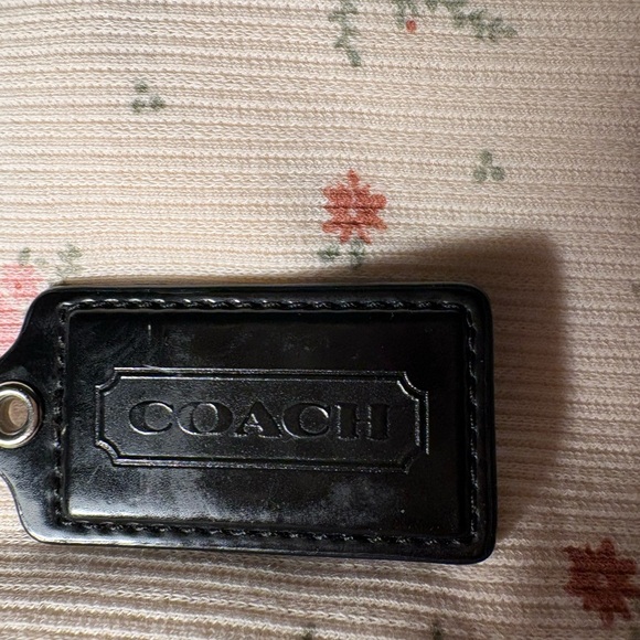 Coach Black Leather Tag - Picture 3 of 7